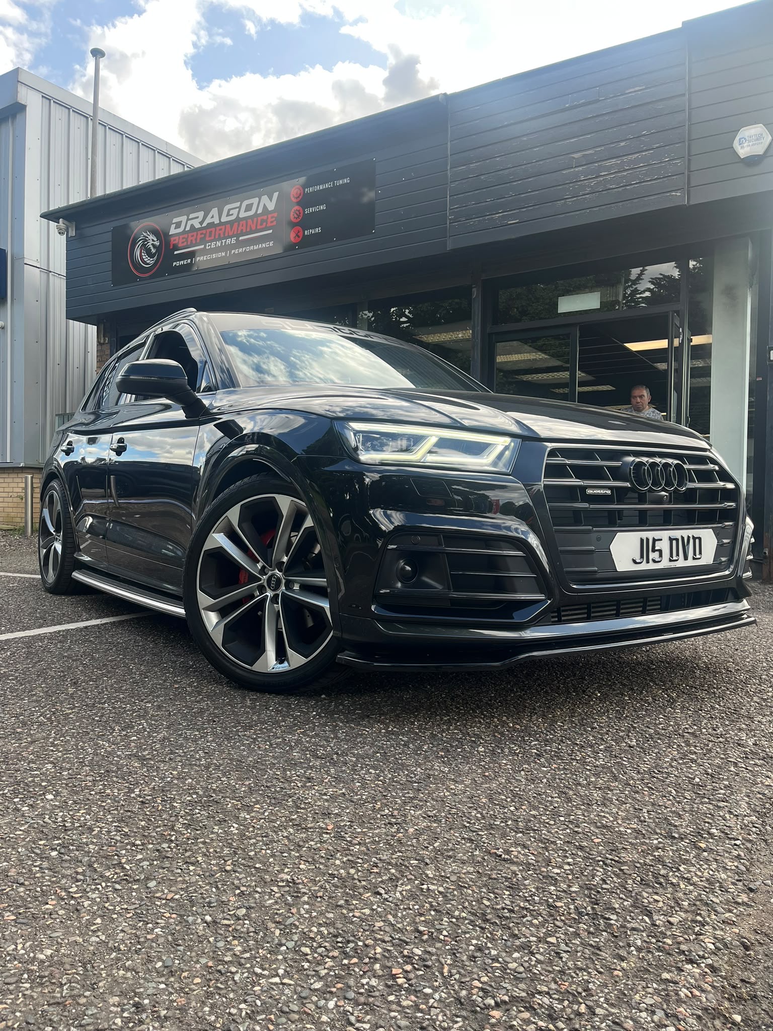 Modified Audi Q5 outside Dragon Performance Centre